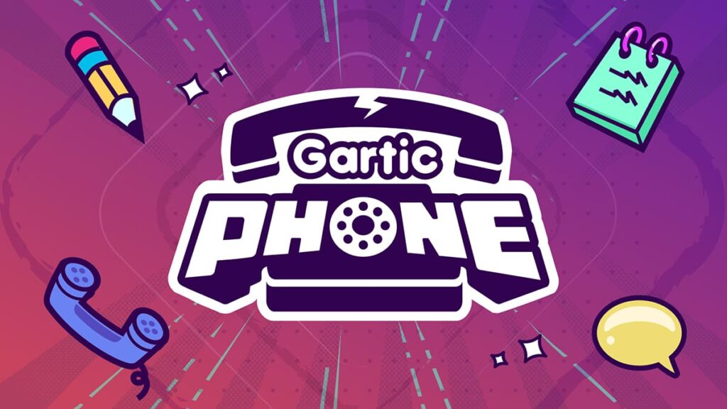 Cover image for the browser game Gartic Phone.