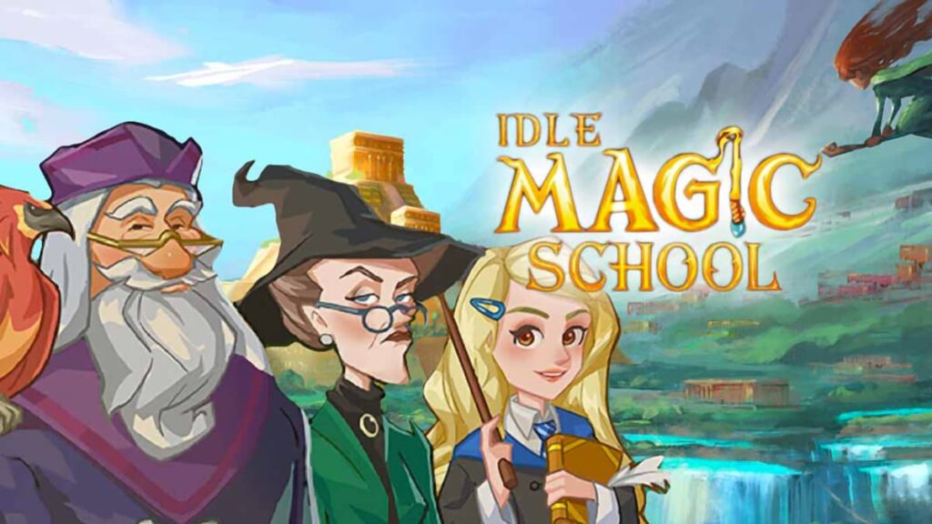 Cover image for the game Idle Magic School.