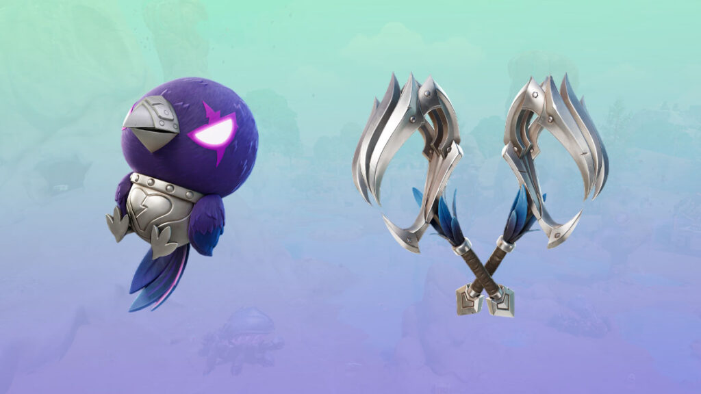 Corvo back bling and Corvus Claws pickaxe in Fortnite