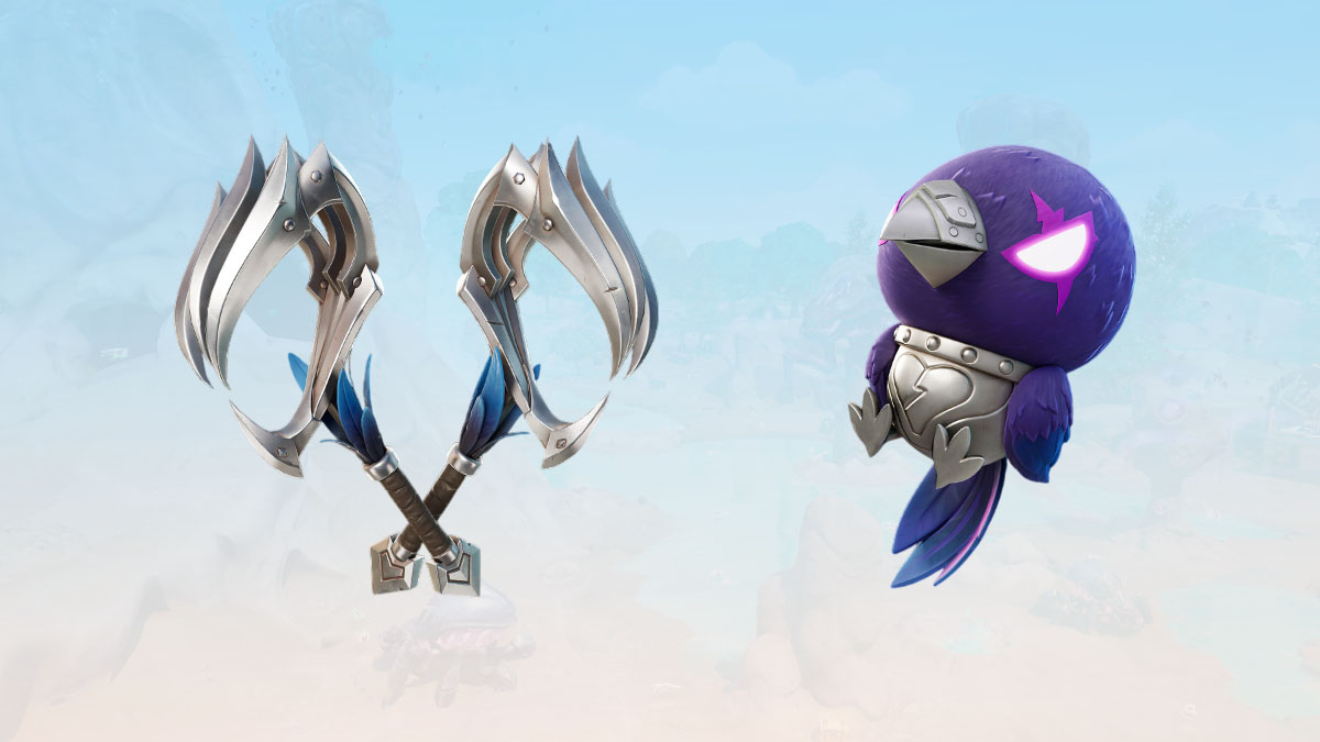 Corvo back bling and Corvus Claws pickaxe in Fortnite
