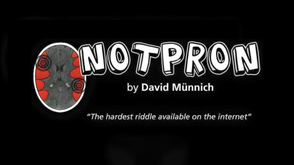 Cover image for the puzzle game Notpron.