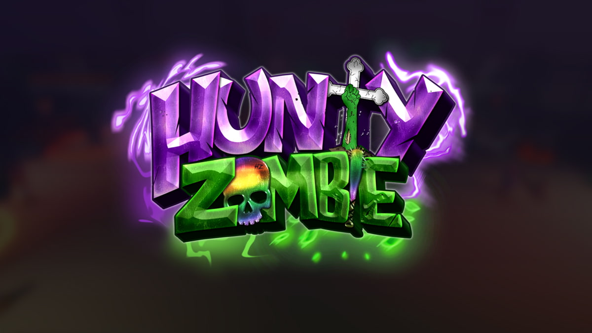 Image of the logo for the game Hunty Zombie on Roblox.