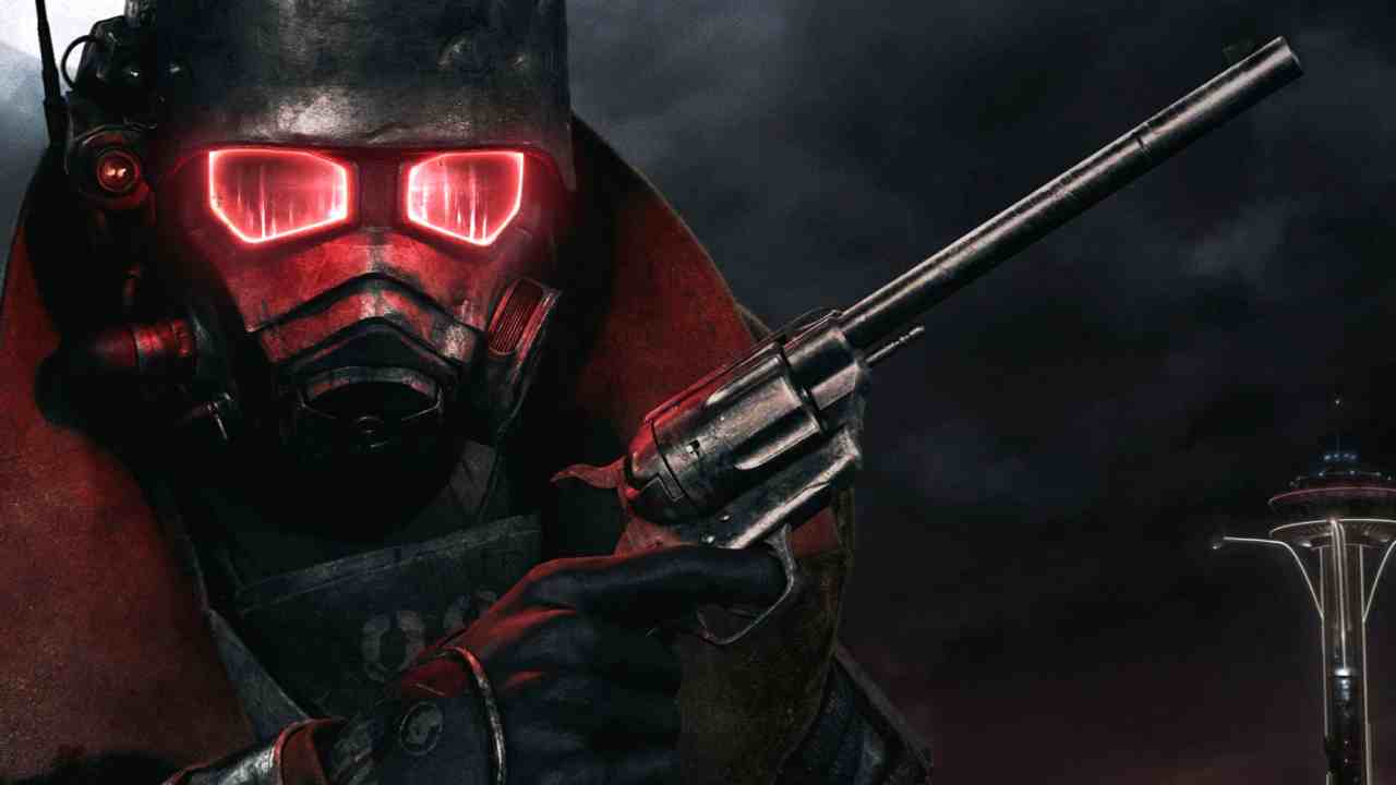 Fallout New Vegas Messenger in front of the titular city