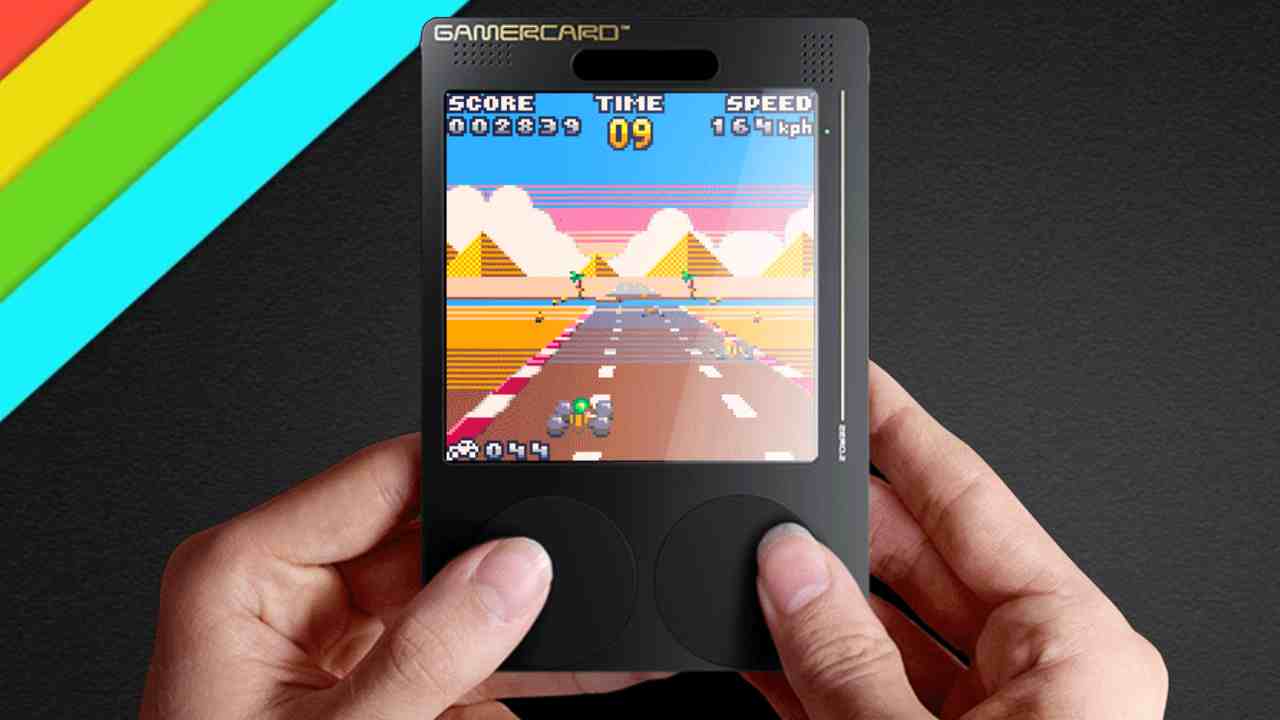 Grant Sinclair's GamerCard on a ZX Spectrum background