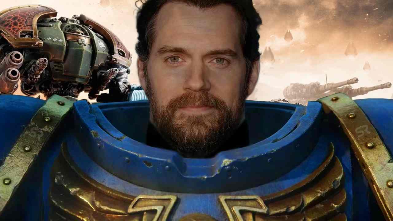 Henry Cavill as an ultramarine space marine in Warhammer 40,000 TV show