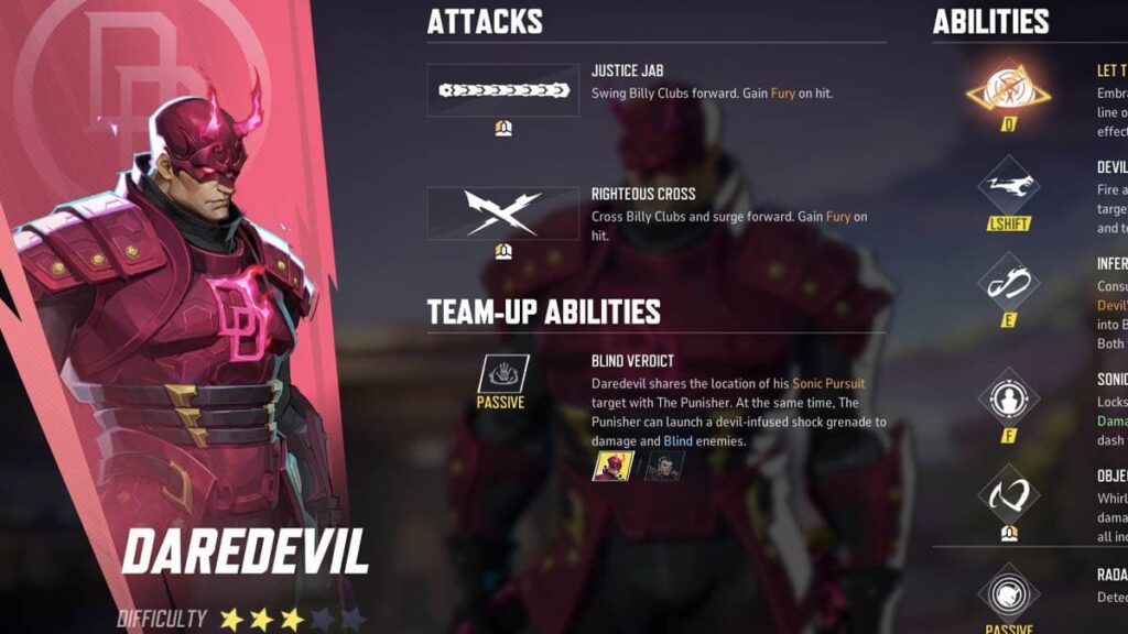 Marvel Rivals Daredevil revealed abilities - FRVR