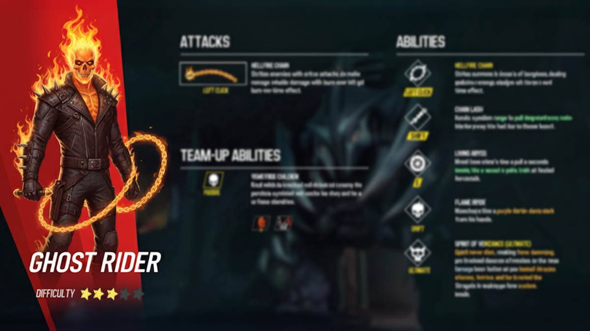 Ghost Rider abilities in Marvel Rivals