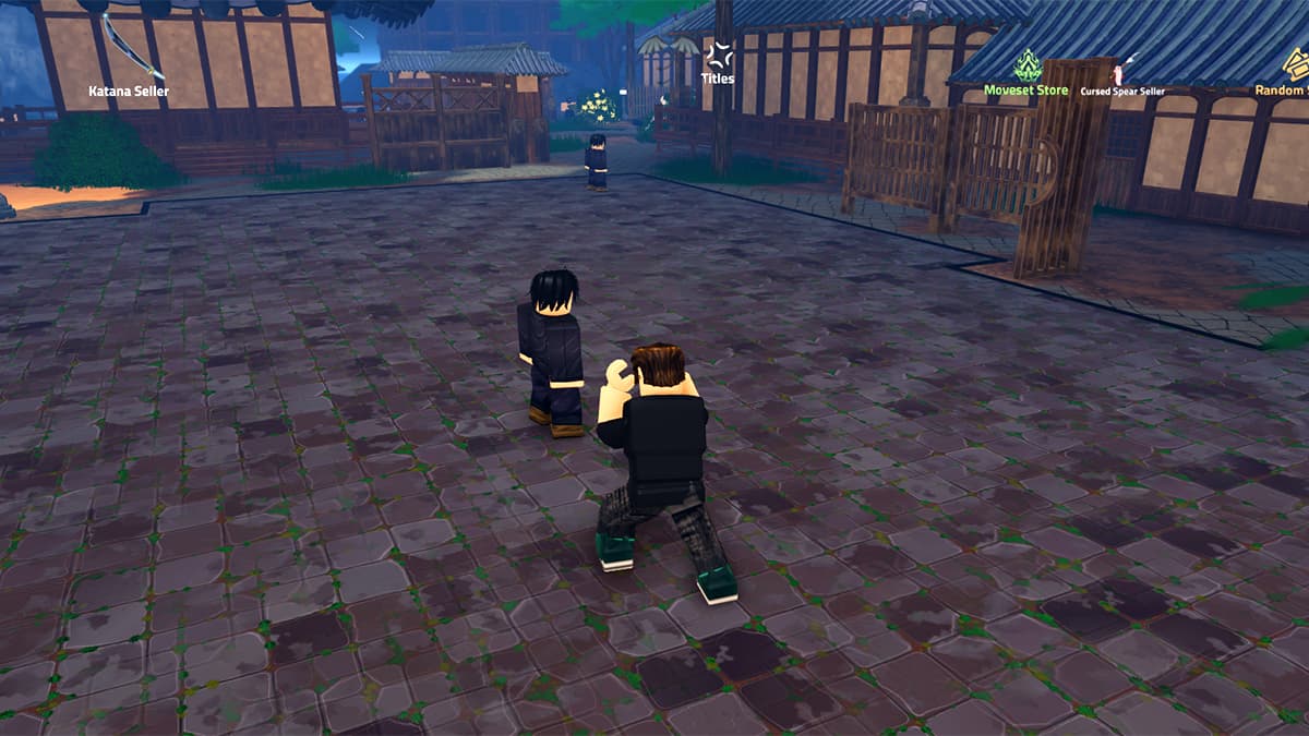 Image of the player fighting enemies after redeeming the latest codes in Jujutsu Seas on Roblox.