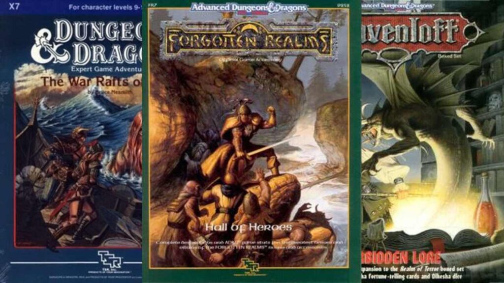 a collection of bruce nesmith dungeons and dragons books