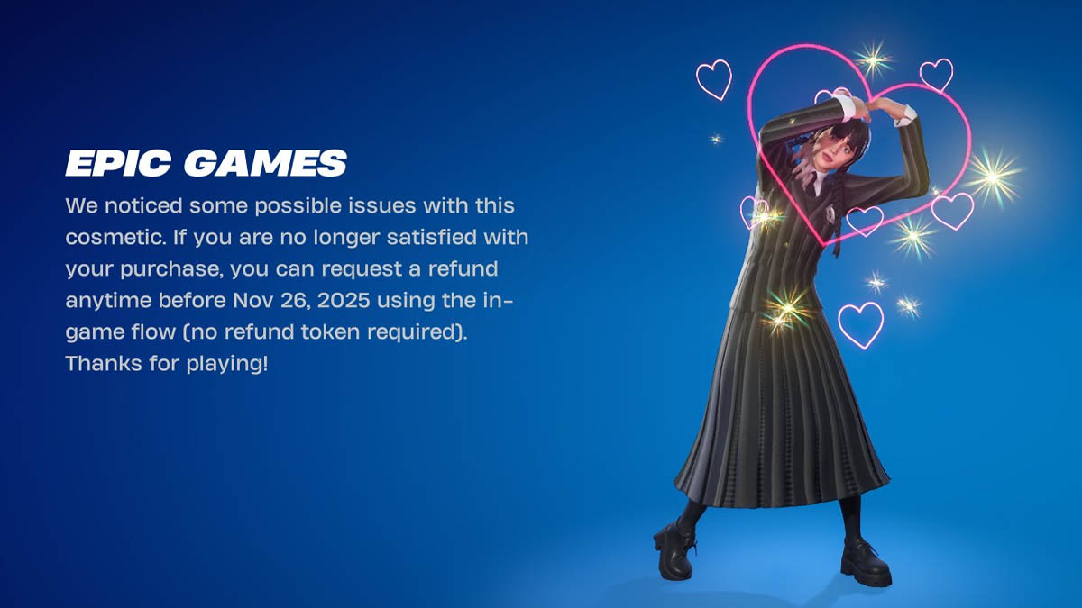 Fortnite is offering another free refund for a limited time