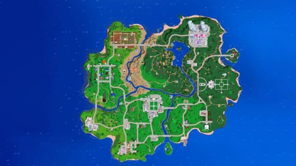 The Simpsons map in Fortnite