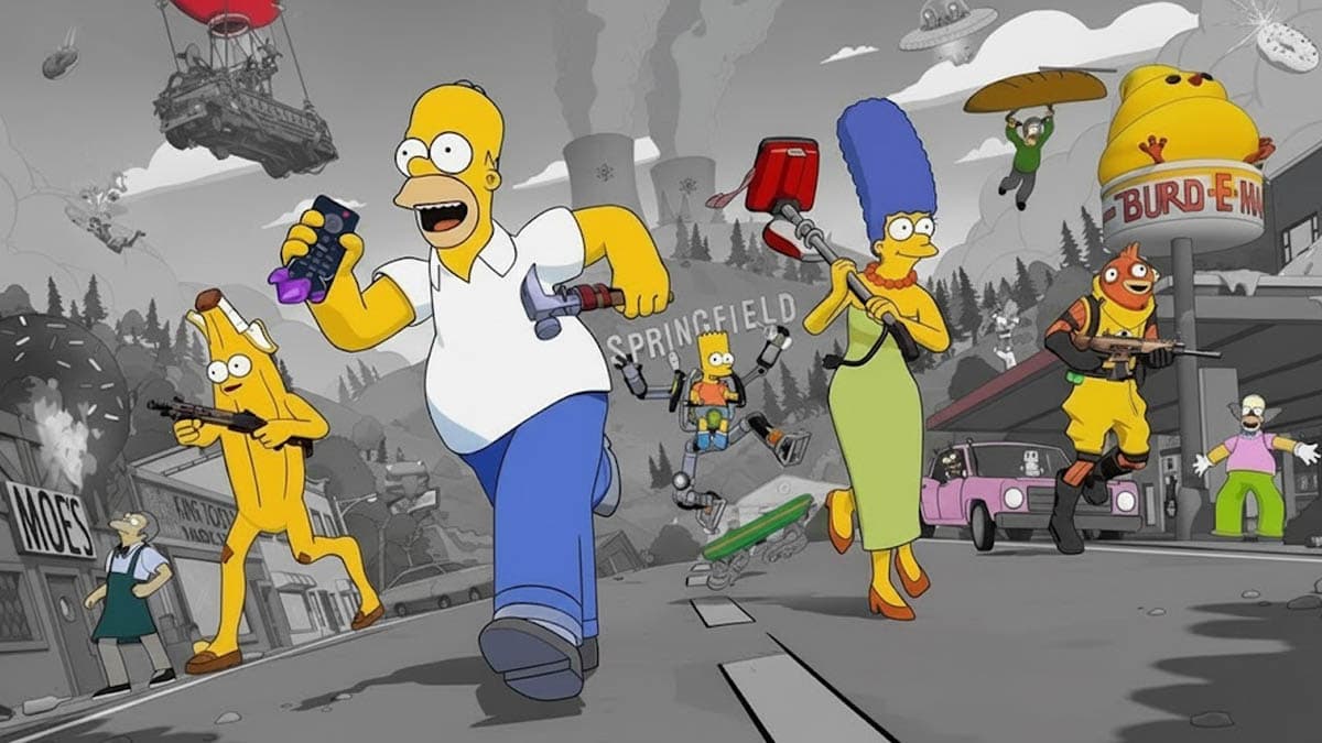Fortnite x The Simpsons skins