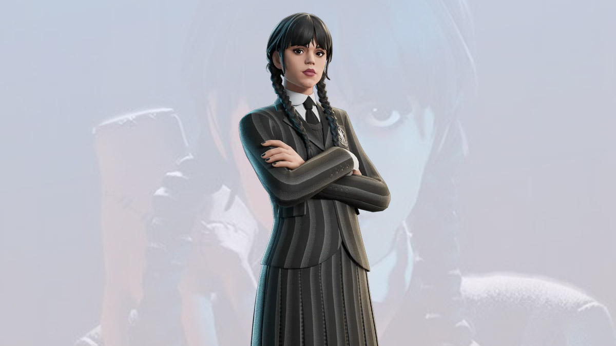 Wednesday Addams skin in Fortnite