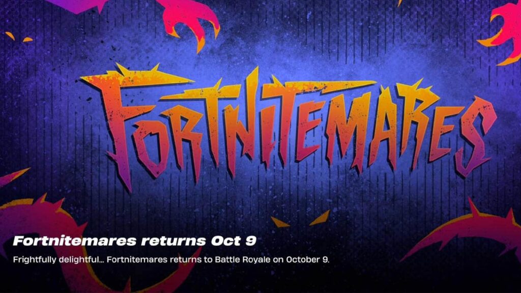 Fortnitemares 2025 release date