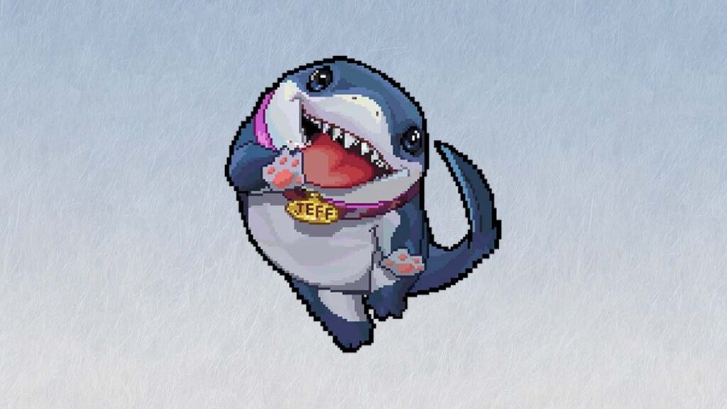 8-Bit free Marvel Rivals skin for Jeff the Land Shark
