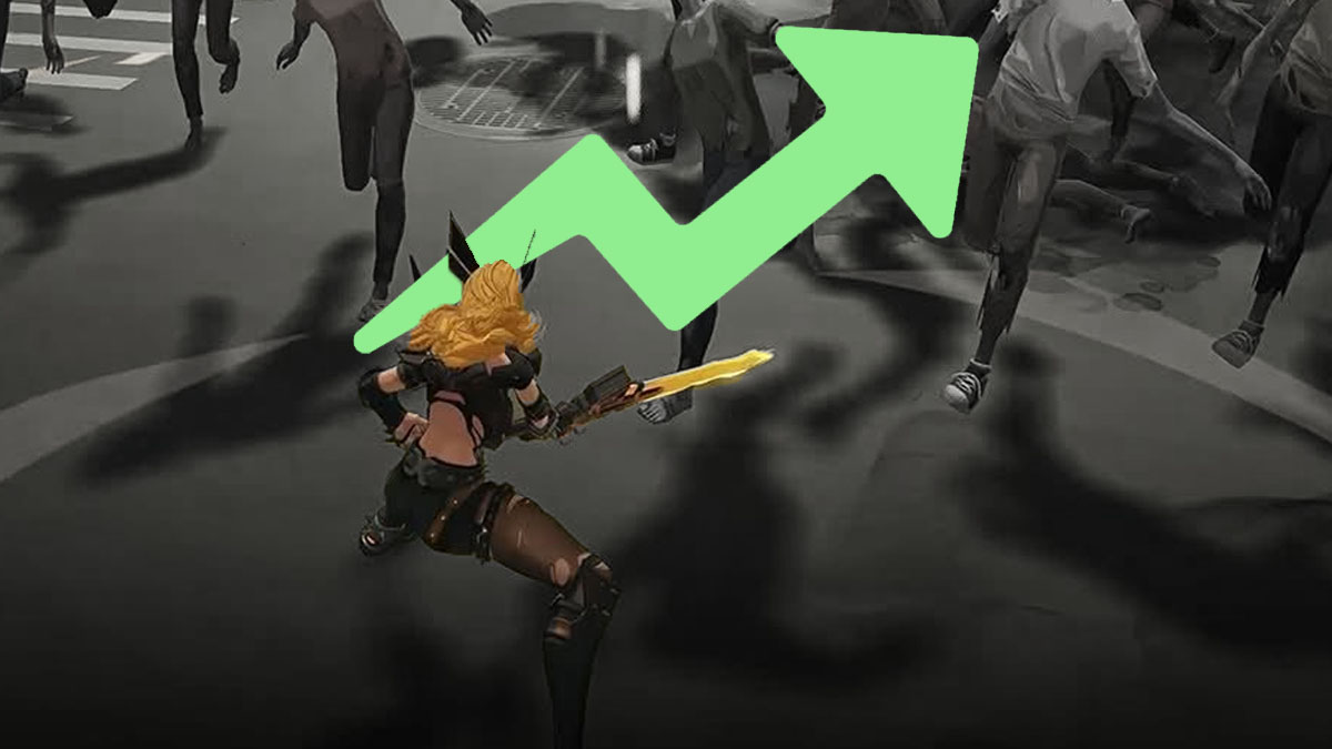 Magik fighting enemies in Marvel Zombies mode