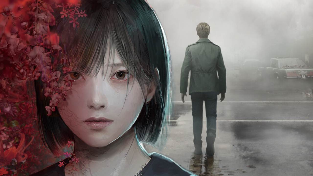 Silent Hill F hinako in front of sh2 james sunderland