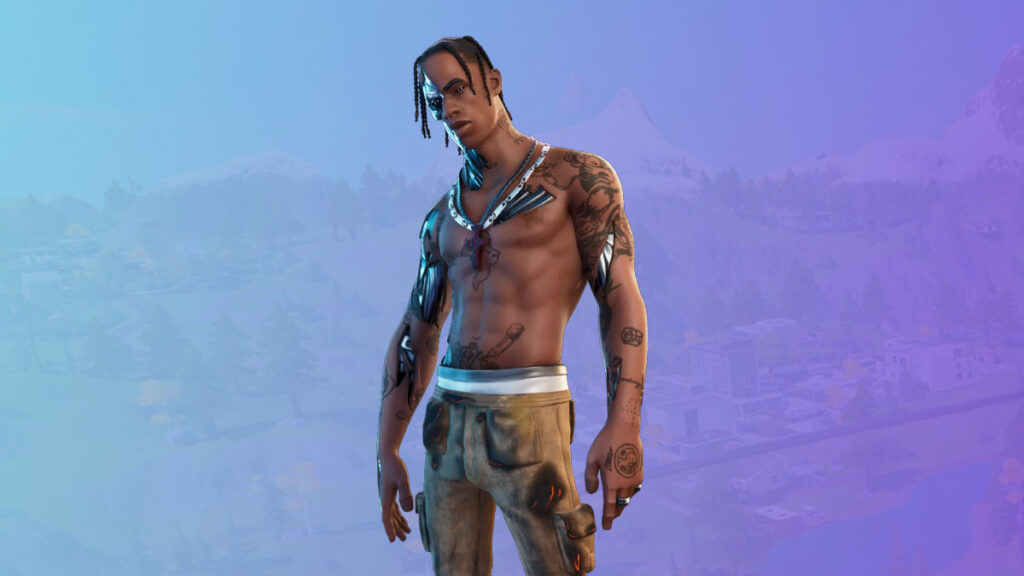 Travis Scott skin in Fortnite