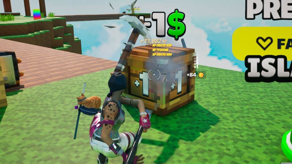 Fortnite XP crate in Creative