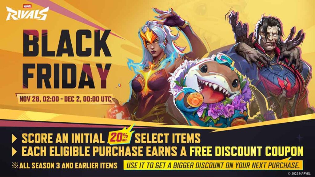 Black Friday sale in Marvel Rivals