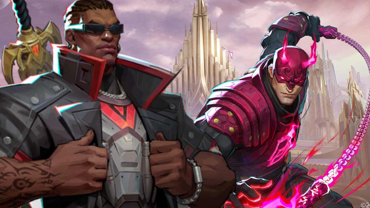 Marvel Rivals Blade and Daredevil posing together