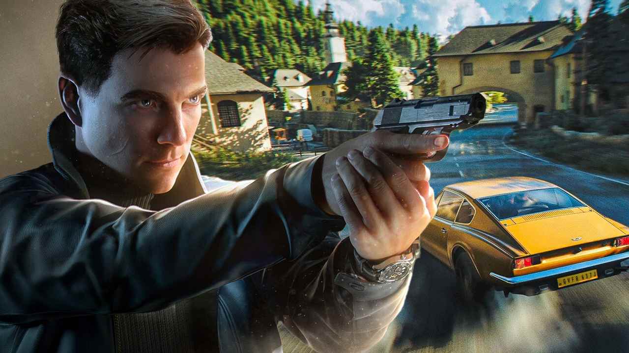 007 first light bond in front of car action