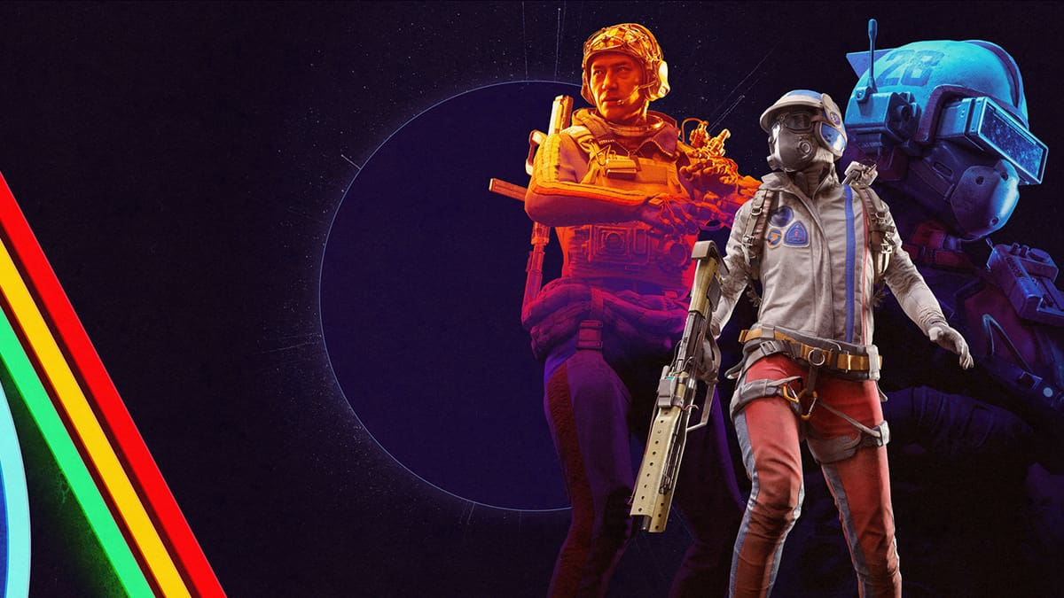 Featured image for Arc Raiders, showing the game's promo color scheme and three characters, visualizing the best graphics settings of the game.