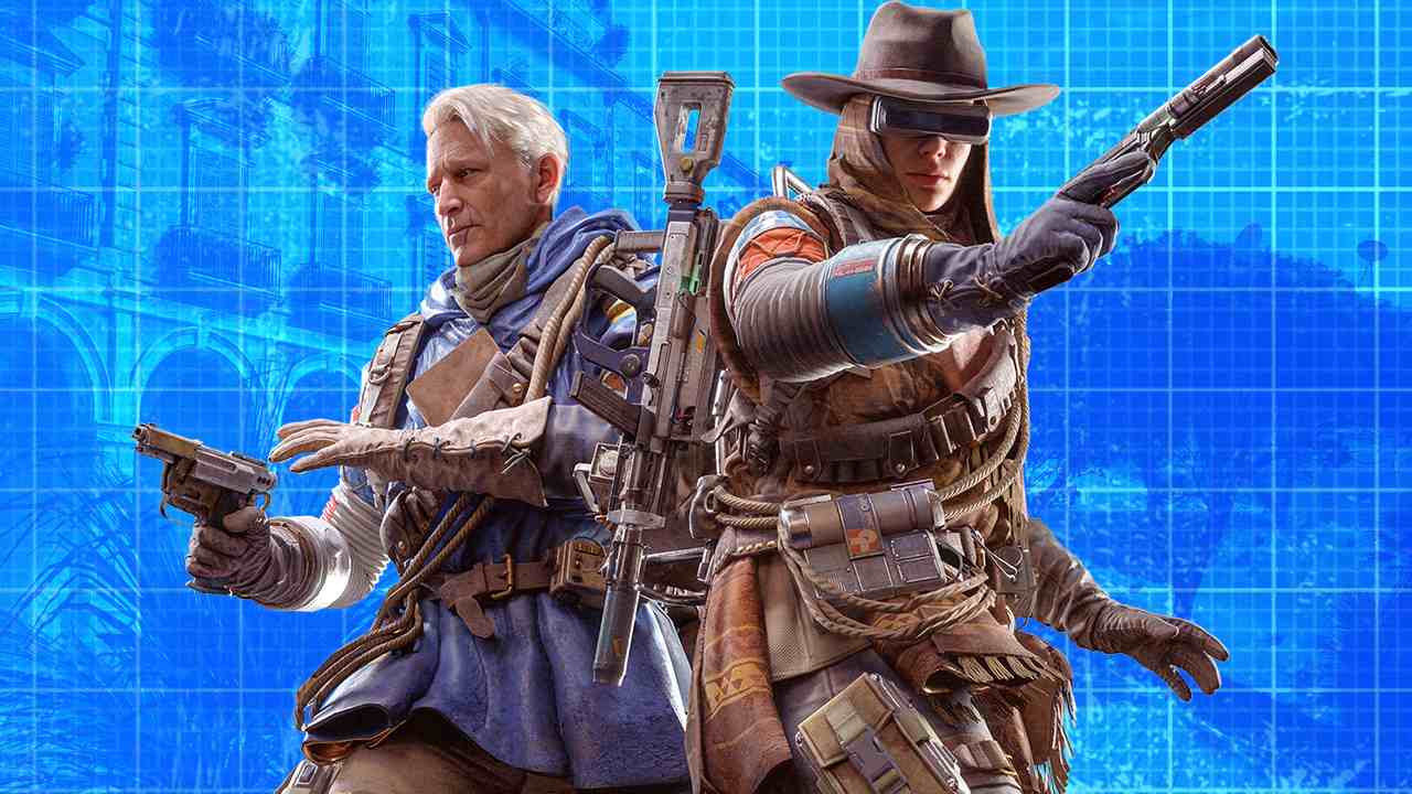 Arc Raiders Blueprint behind two characters