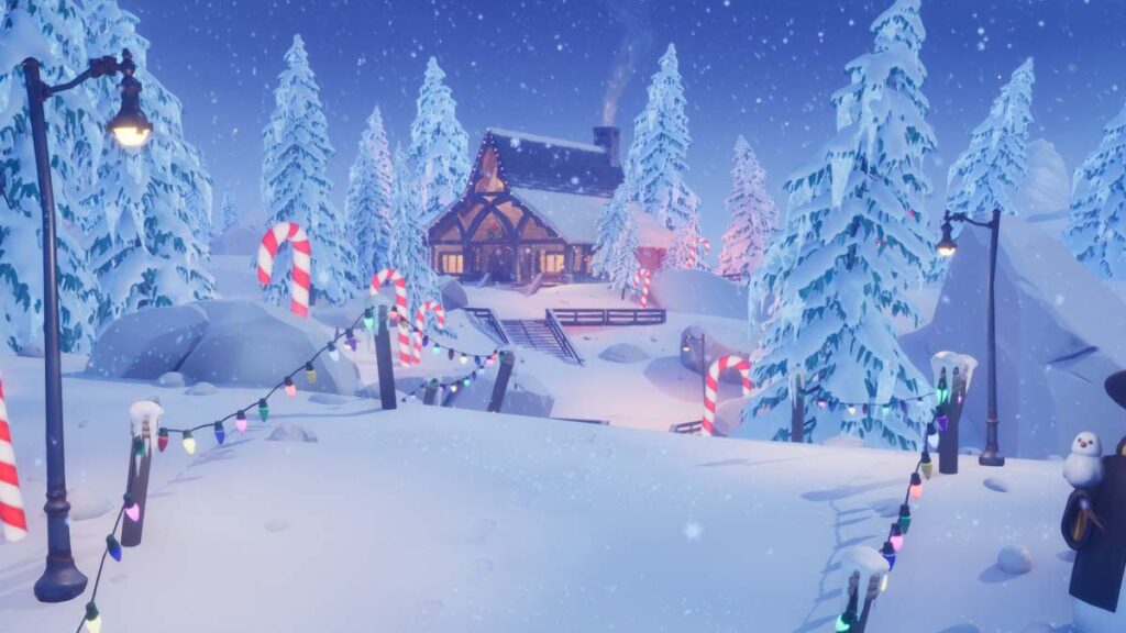 Winterfest cabin in Fortnite