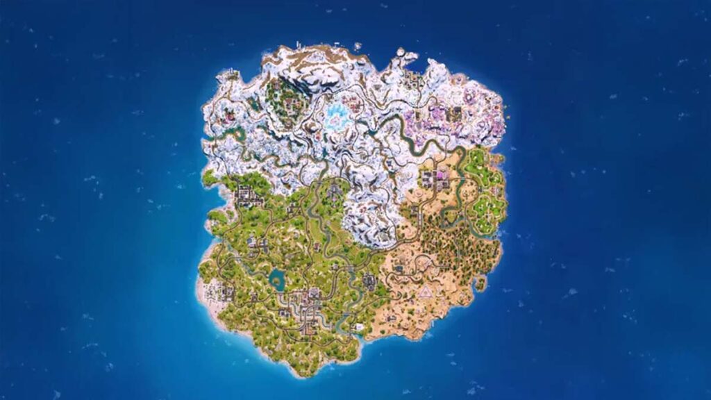 Winterfest 2025 Fortnite map