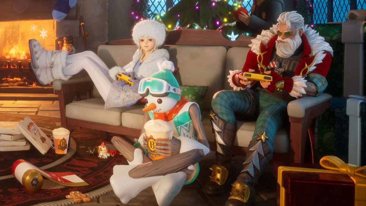 Winterfest 2025 cabin in Fortnite