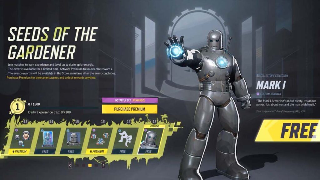 Free Iron Man skin in Marvel Rivals