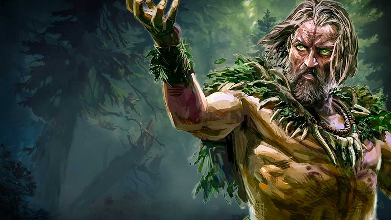 Path of Exile 2 druid in the forest