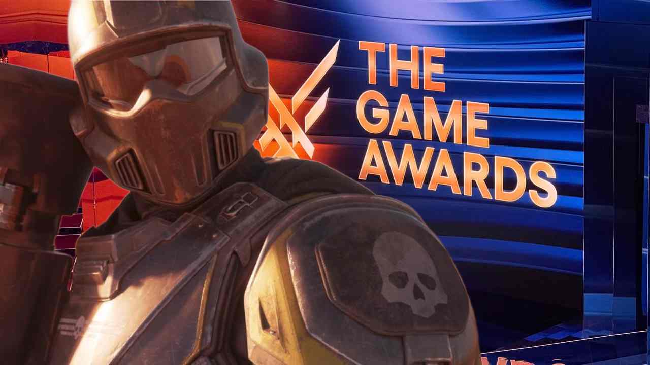 Helldivers 2 soldier with a bazooka on the game awards stage