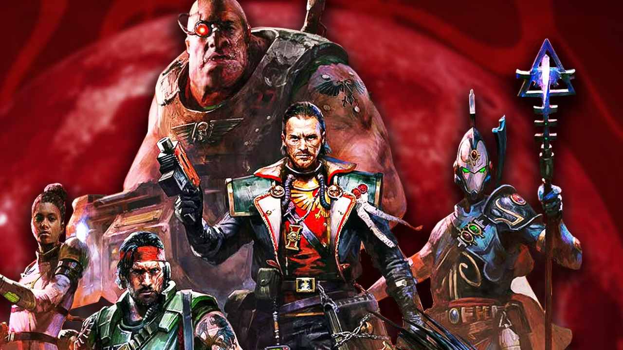 Warhammer 40,000: Dark Heresy characters standing together in keyart