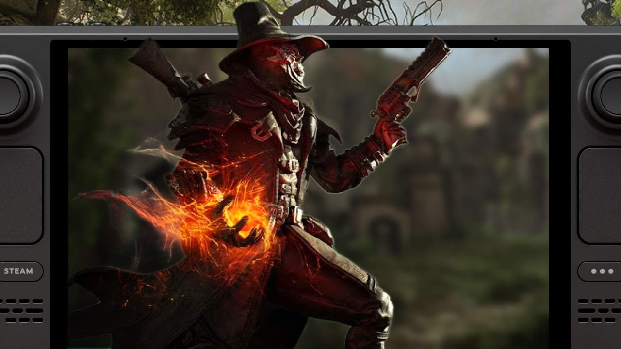 witchfire character standing in a steam deck