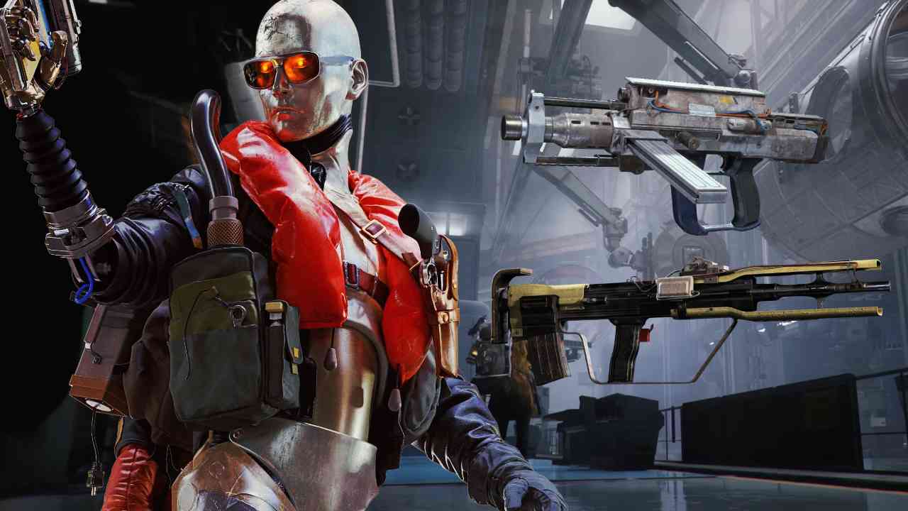 Arc Raiders character standing in Stella Montis next to floating bobcat andtempest