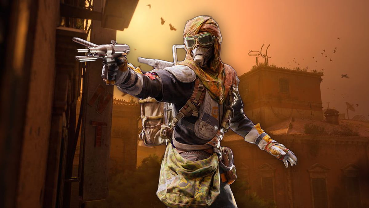 Image of a raider in front of the Bird City background, from the Headwinds 1.13.0 update for Arc Raiders, which brought many buffs and nerfs to the game.