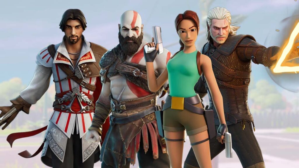 Gaming legend skins in Fortnite