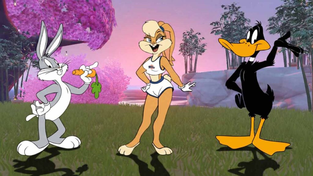 Lola, Bugs Bunny, and Daffy Duck in Fortnite