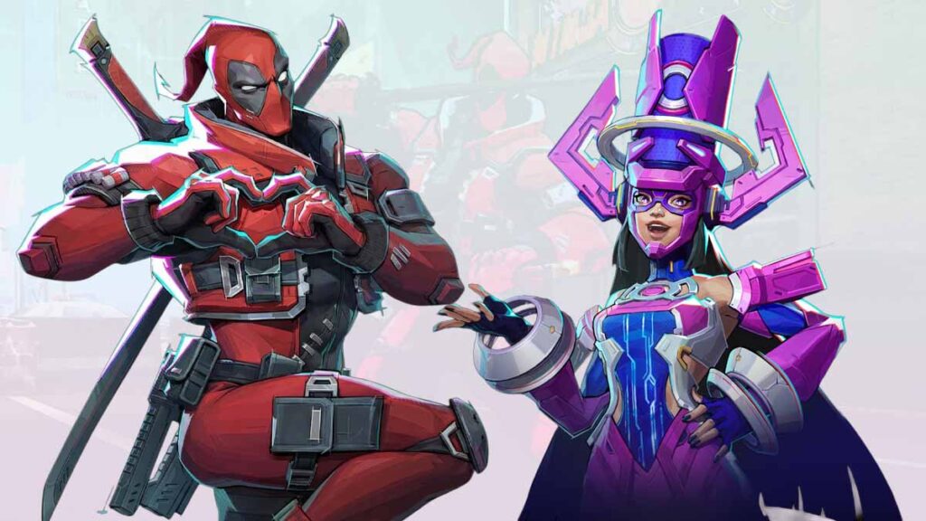 Deadpool and Galacta in Marvel Rivals
