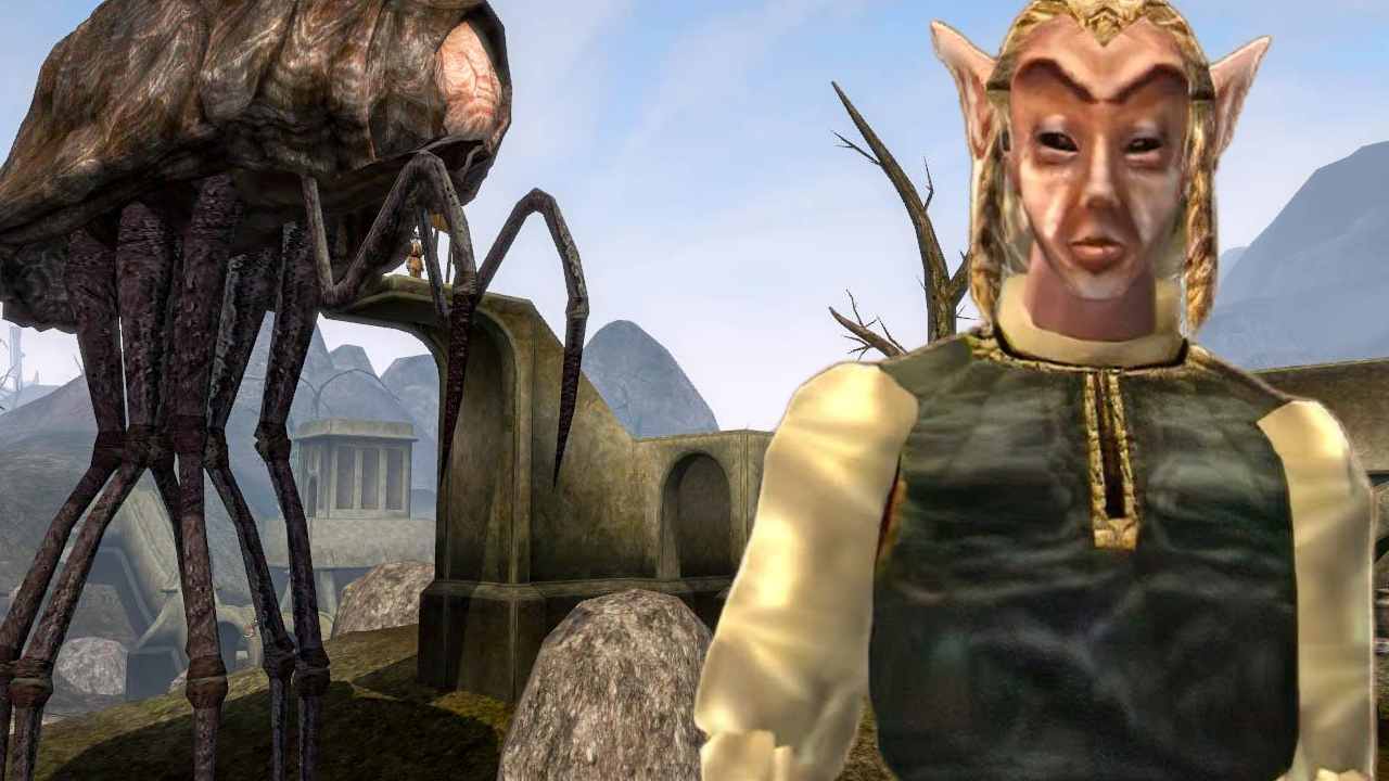 Fargoth standing in Balmora from Elder Scrolls III Morrowind