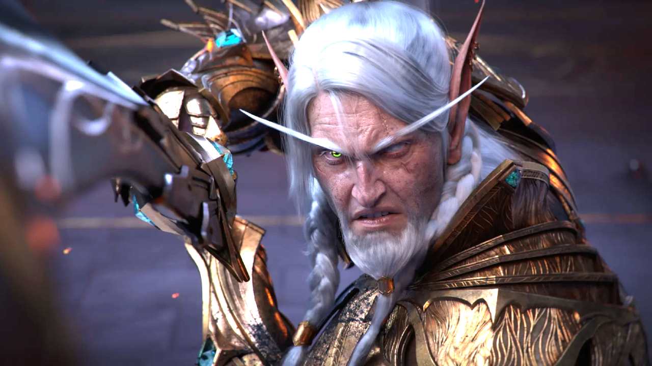 World of Warcraft character holding big sword WoW(eeee)