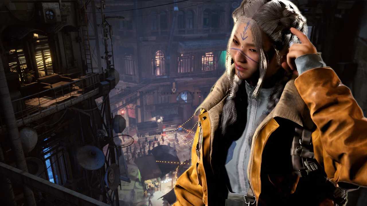 An arc raiders character standing in speranza