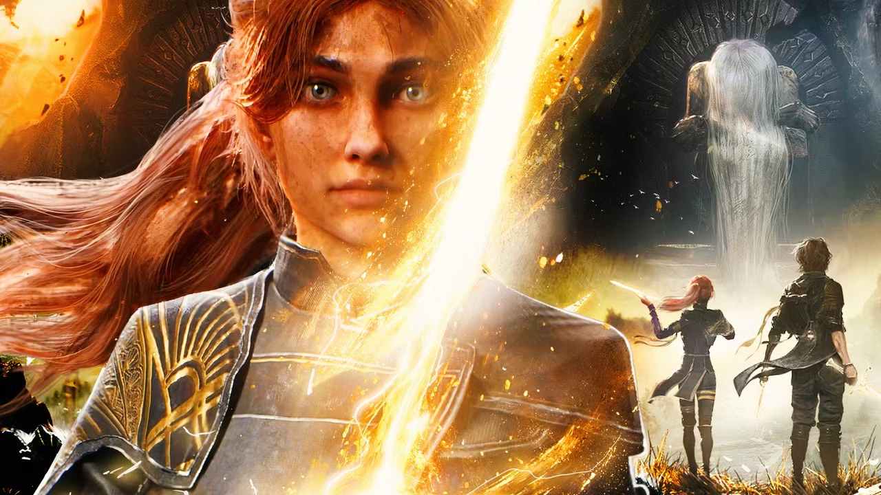 Maelle from Clair Obscur Expedition 33 holding a sword