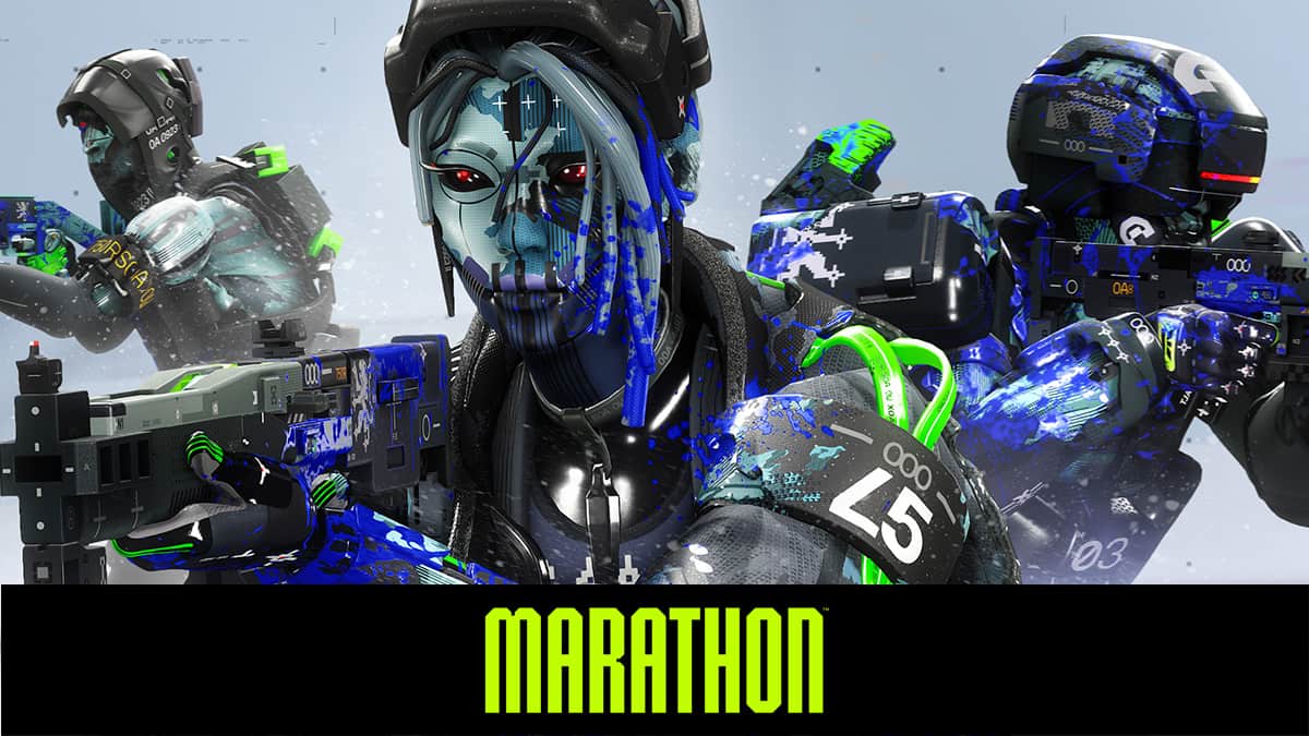 Promo image for the Bungie game, Marathon, which features a Server Slam beta test on February 26, 2026.