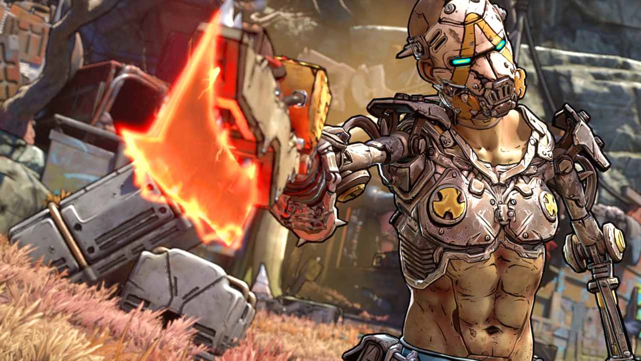 Borderlands 4 Psycho standing with an axe
