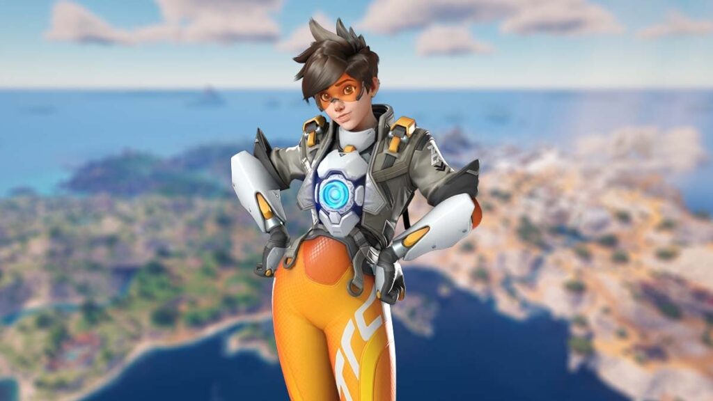 Tracer from Overwatch in Fortnite