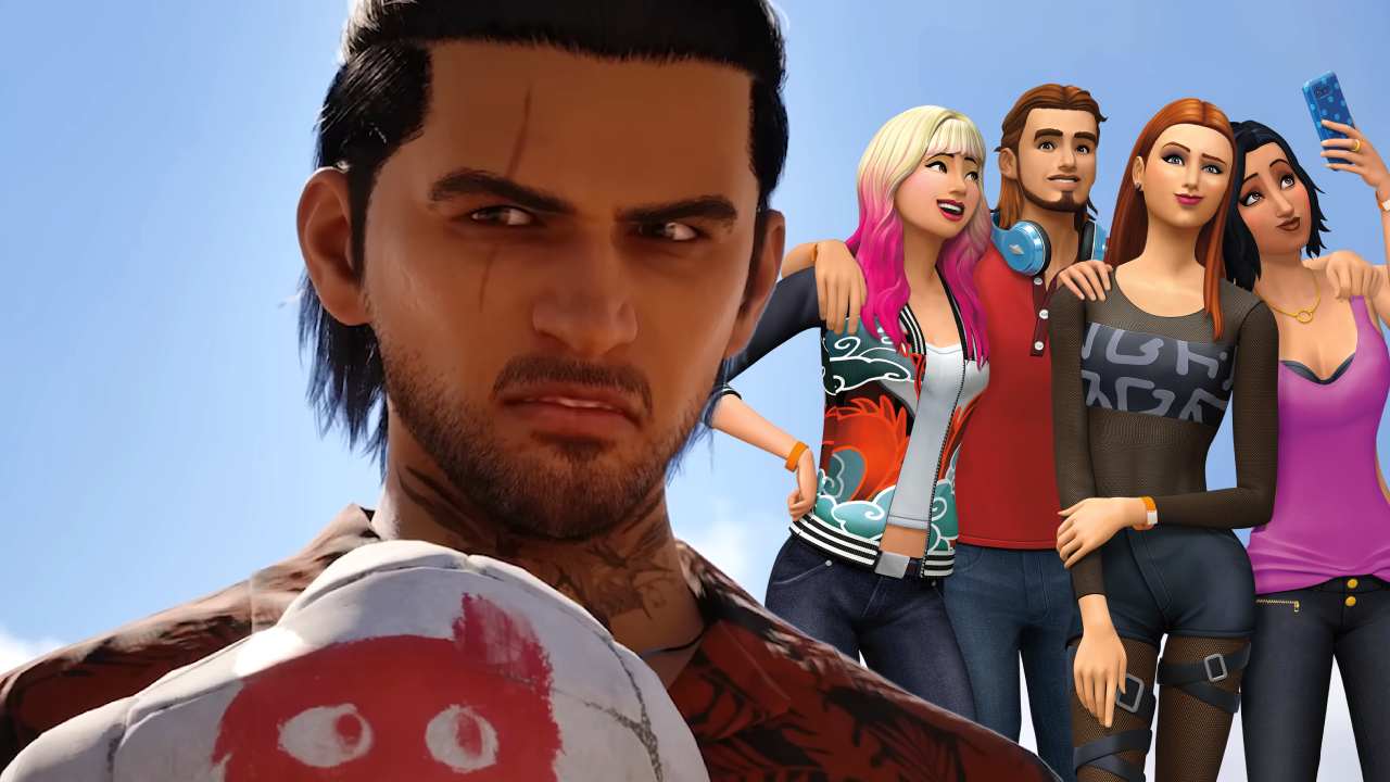 InZOI character standing in front of The Sims 4 characters