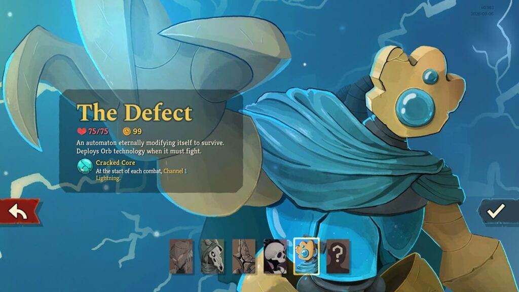 Profile image for the Slay the Spire 2 class The Defect.